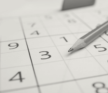Decorative photo of a sudoku game
